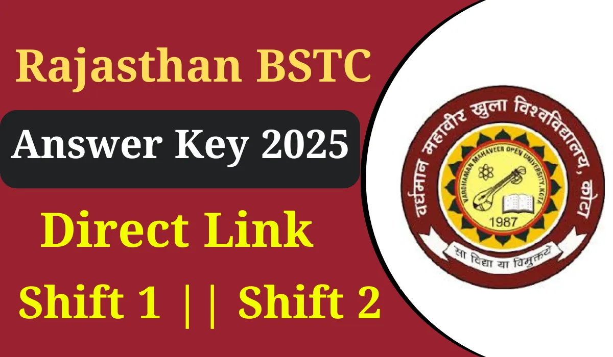 Rajasthan BSTC Answer Key 2025